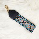 Strap: Turquoise/Coral DaniEmCo Quilted Wallet Wristlet | Removable Strap | Credit Card Holder Wallets