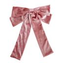 Dusty Pink DaniEmCo Velvet Bow Hair Clip | 7 Colors | Velvety Soft Hair Barrette Clips