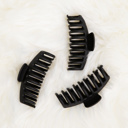 Style #7- Large Style Black/Black/Black DaniEmCo Essential Hair Claw Clips | 3 Pack | Everyday Hair Claws | Complimentary Color Packs