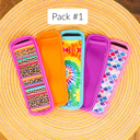 Pack #1 DaniEmCo FREEZER POPPERS 5 Pack | Neoprene Holders | Machine Washable | 5 Style Collection