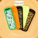 Pack #3 DaniEmCo FREEZER POPPERS 5 Pack | Neoprene Holders | Machine Washable | 5 Style Collection