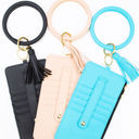  DaniEmCo GEORGIA KEY RING BANGLE WALLET | Holds CC | Zipper Pocket