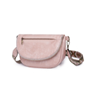 Blush DaniEmCo HARLIE Crossbody Bag | Sling Handbag | Vegan Leather | Pattern Removable Strap