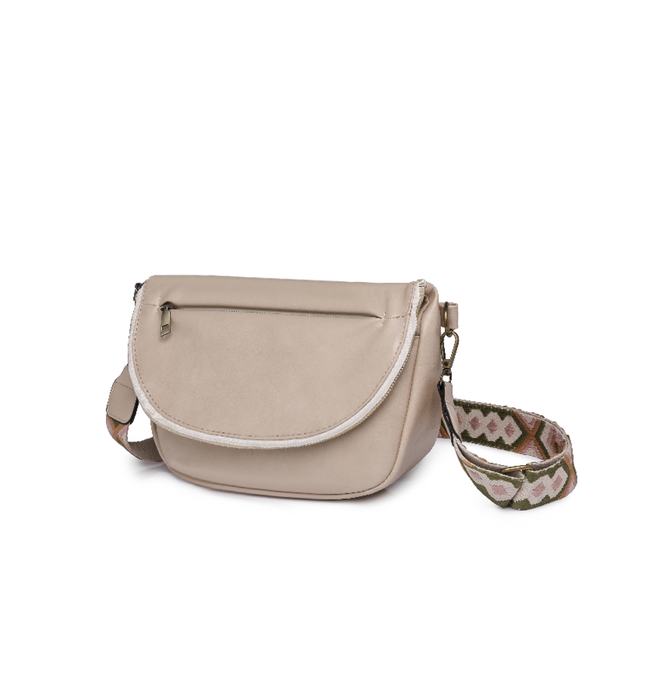 DaniEmCo HARLIE Crossbody Bag | Sling Handbag | Vegan Leather | Pattern Removable Strap