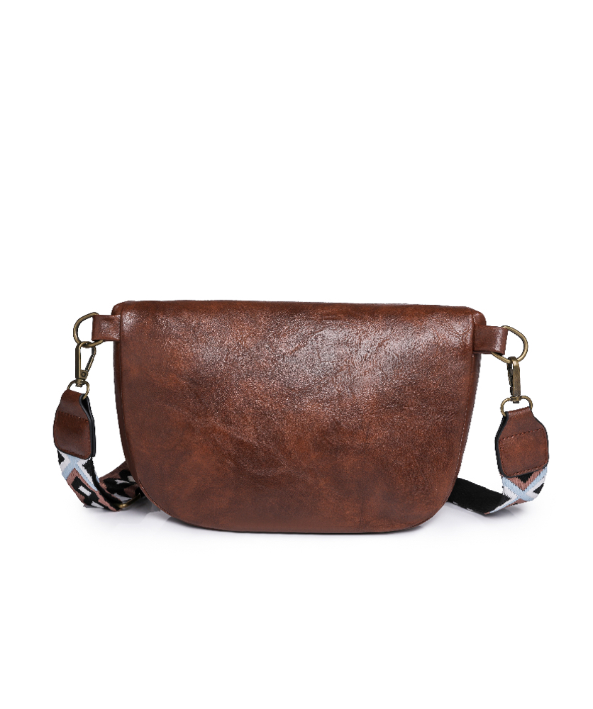 DaniEmCo HARLIE Crossbody Bag | Sling Handbag | Vegan Leather | Pattern Removable Strap