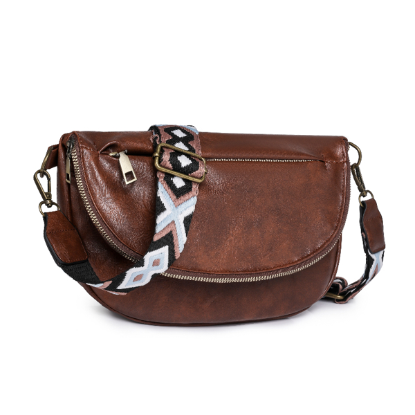 DaniEmCo HARLIE Crossbody Bag | Sling Handbag | Vegan Leather | Pattern Removable Strap