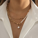  DaniEmCo Pearl & Chains Toggle Necklace | Lux Boutique Style | Layering Necklaces