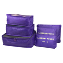 Purple DaniEmCo 6PC TRAVEL LUGGAGE ORGANIZER BAGS | Travel Bag Set | Easy Storage Bags