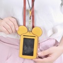 Yellow DaniEmCo MAGICAL TRAVELS Lanyard | Ticket Credit Card Holder Wallet