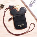 Black DaniEmCo MAGICAL TRAVELS Lanyard | Ticket Credit Card Holder Wallet