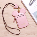 Blush DaniEmCo MAGICAL TRAVELS Lanyard | Ticket Credit Card Holder Wallet