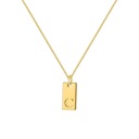 Gold-Plated C DaniEmCo Stamped Initial Letter Necklace | 18K Plated Gold | Personalized Jewelry Gift