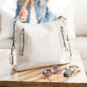 Ivory DaniEmCo LAKIN HANDBAG Purse | Vegan Leather Bag | Optional Monogram | Personalized Handbag