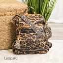 Leopard DaniEmCo Madi Backpack | Convertible Bag | Vegan Leather Handbag