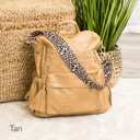 Tan DaniEmCo Madi Backpack | Convertible Bag | Vegan Leather Handbag