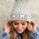  DaniEmCo CHENILLE MAMA BEANIE | Faux Fur Pom | Super Cozy