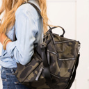  DaniEmCo RORY Nylon Convertible Backpack | Optional Monogram | Everyday Handbag | Diaper Bag