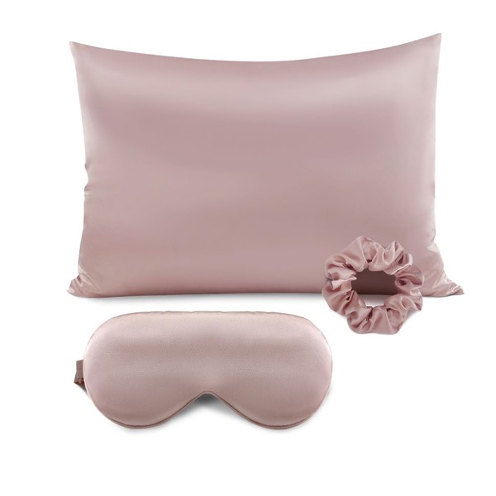 DaniEmCo SATIN PILLOWCASE GIFT SET | Sleep Mask | Scrunchie | Gifts