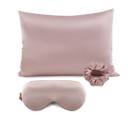 Blush DaniEmCo SATIN PILLOWCASE GIFT SET | Sleep Mask | Scrunchie | Gifts