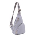 Gray DaniEmCo REMY SLING | Animal Leopard Strap | Travel Crossbody Bag