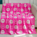 Smiles Hot Pink DaniEmCo LUX BLANKET Collection | Cozy Season Gift | Luxury Soft