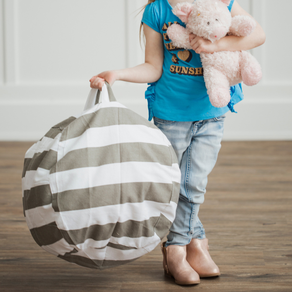 DaniEmCo Kids STUFFED ANIMAL ORGANIZER BAG | Bean Bag