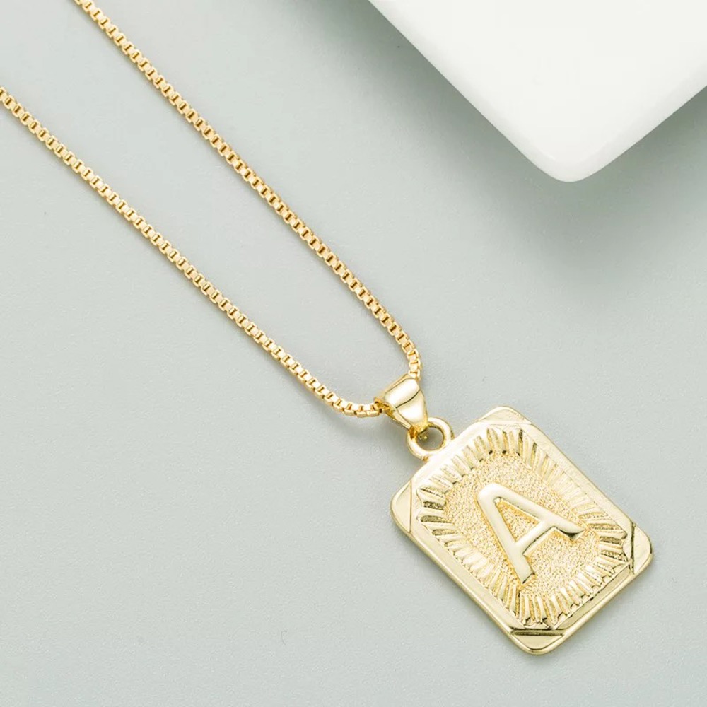 DaniEmCo Talia Gold Necklace | Personalized Initial Letter Necklace | Gift for Her