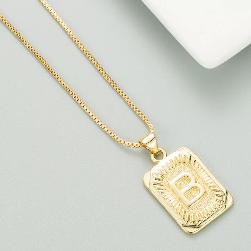 DaniEmCo Talia Gold Necklace | Personalized Initial Letter Necklace | Gift for Her