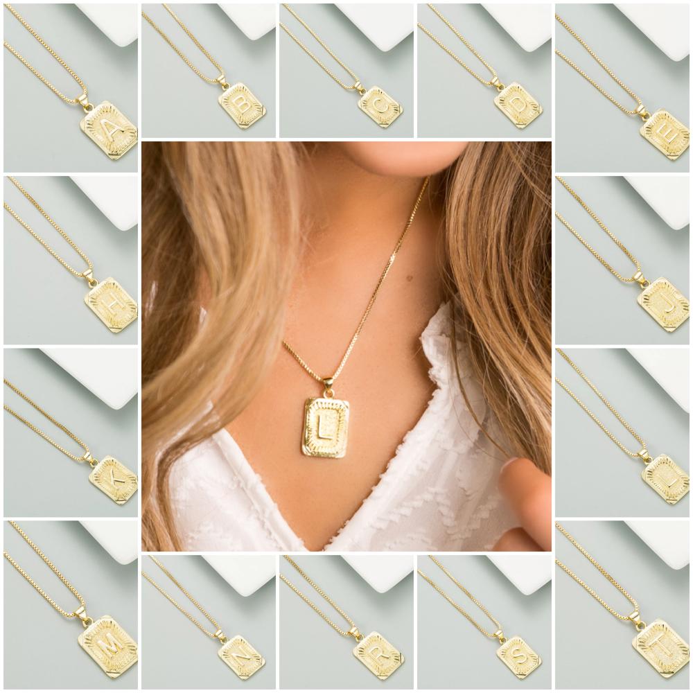 DaniEmCo Talia Gold Necklace | Personalized Initial Letter Necklace | Gift for Her