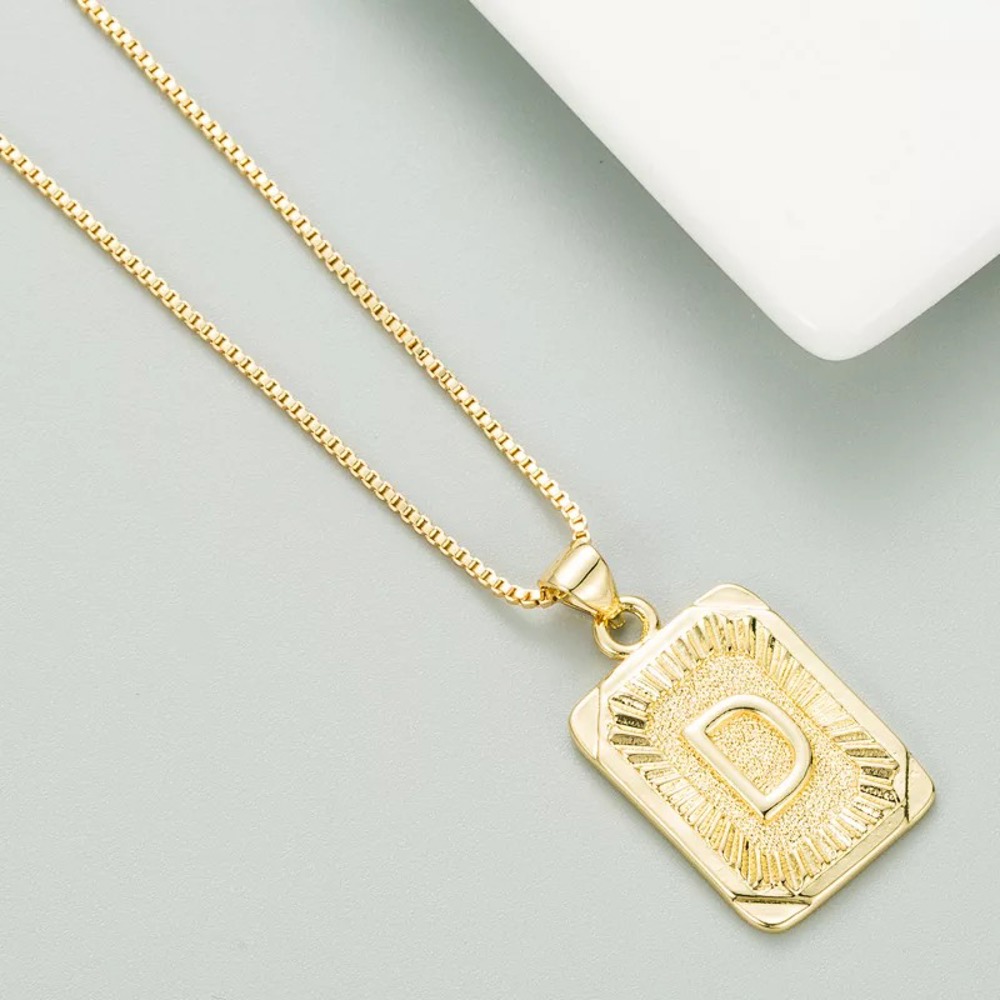 DaniEmCo Talia Gold Necklace | Personalized Initial Letter Necklace | Gift for Her