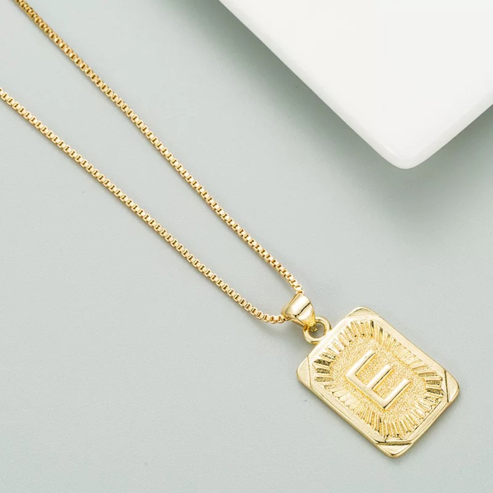 DaniEmCo Talia Gold Necklace | Personalized Initial Letter Necklace | Gift for Her