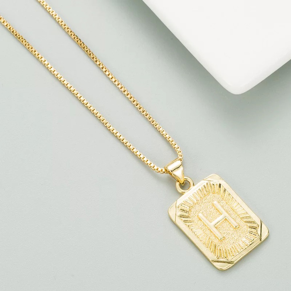 DaniEmCo Talia Gold Necklace | Personalized Initial Letter Necklace | Gift for Her