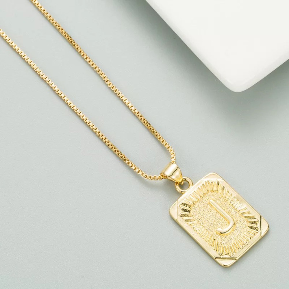 DaniEmCo Talia Gold Necklace | Personalized Initial Letter Necklace | Gift for Her