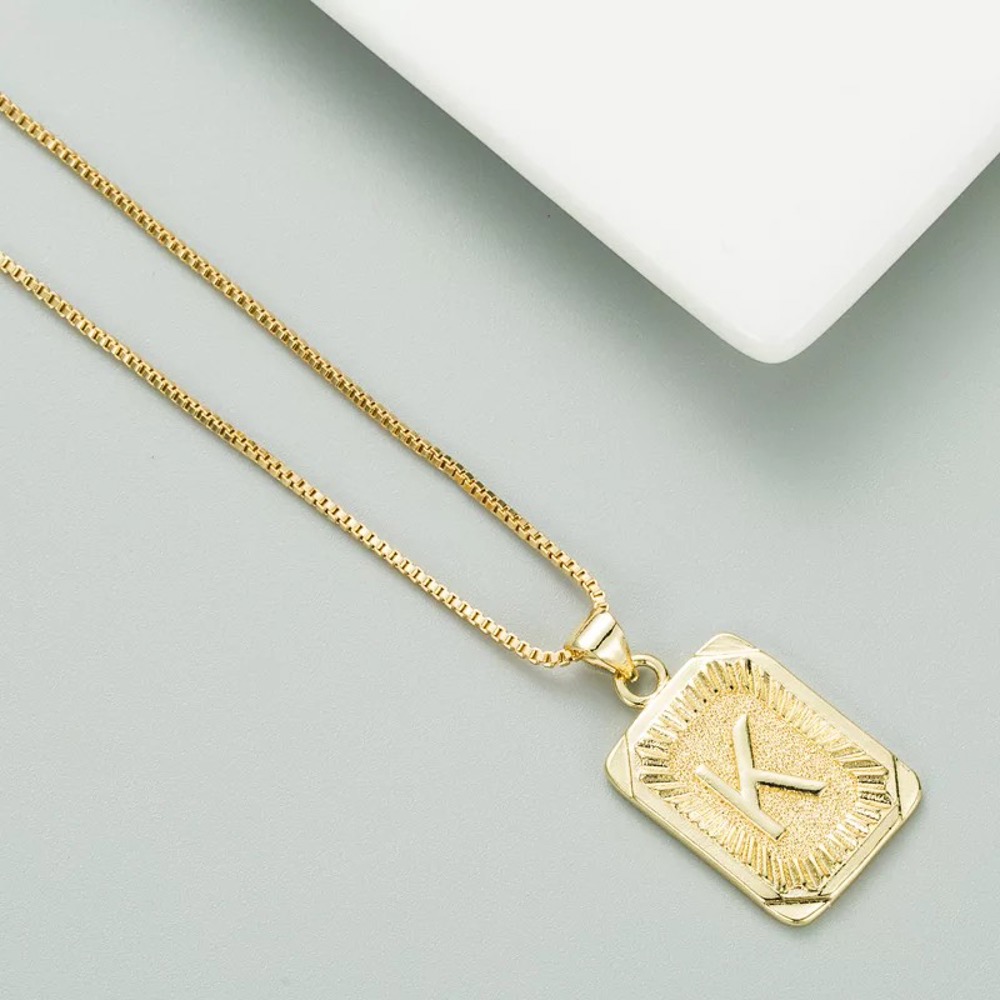 DaniEmCo Talia Gold Necklace | Personalized Initial Letter Necklace | Gift for Her