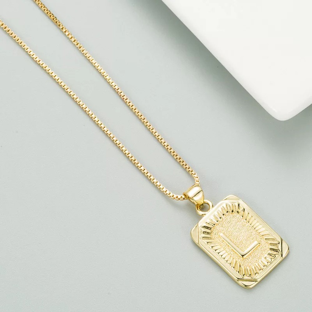 DaniEmCo Talia Gold Necklace | Personalized Initial Letter Necklace | Gift for Her