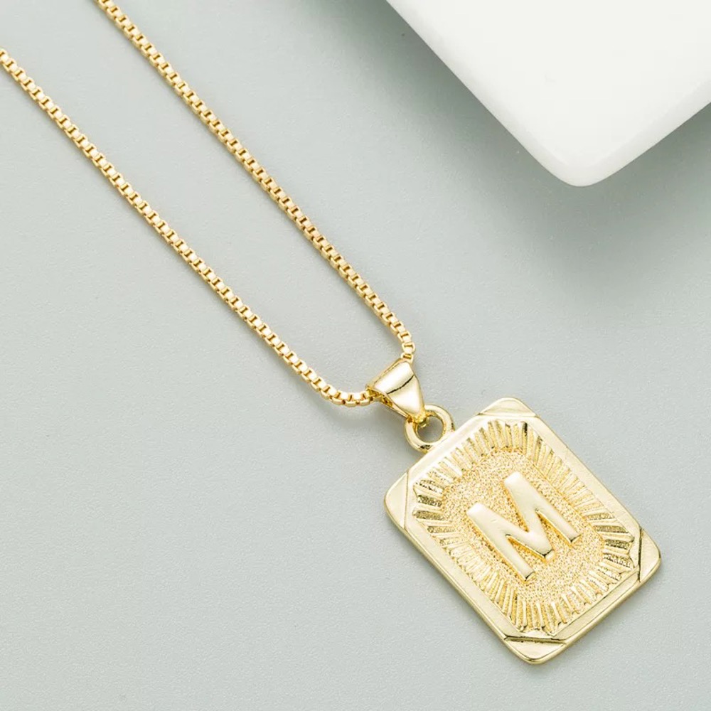 DaniEmCo Talia Gold Necklace | Personalized Initial Letter Necklace | Gift for Her