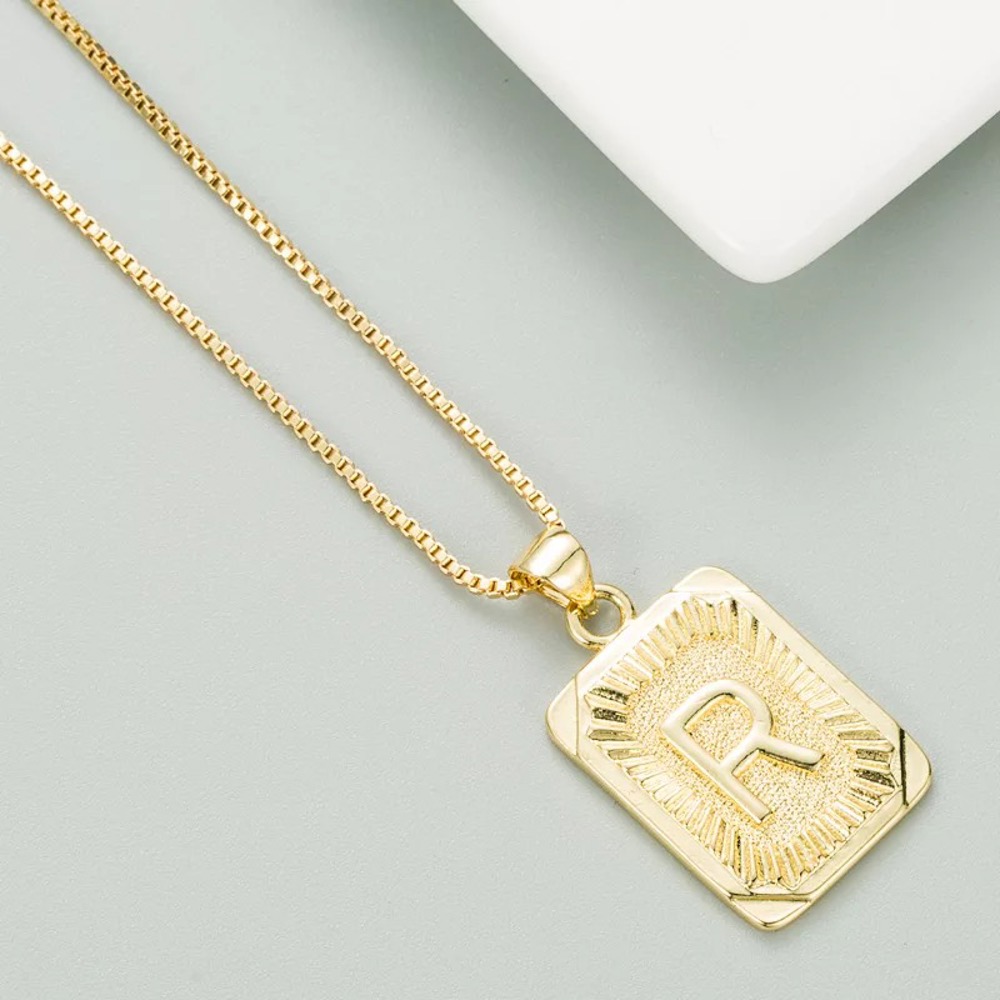 DaniEmCo Talia Gold Necklace | Personalized Initial Letter Necklace | Gift for Her