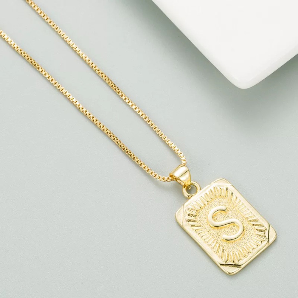 DaniEmCo Talia Gold Necklace | Personalized Initial Letter Necklace | Gift for Her