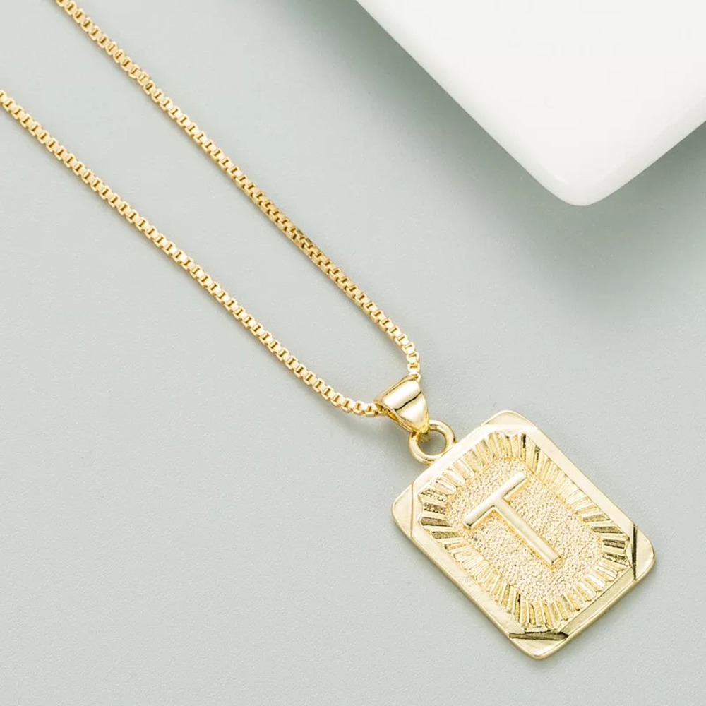 DaniEmCo Talia Gold Necklace | Personalized Initial Letter Necklace | Gift for Her