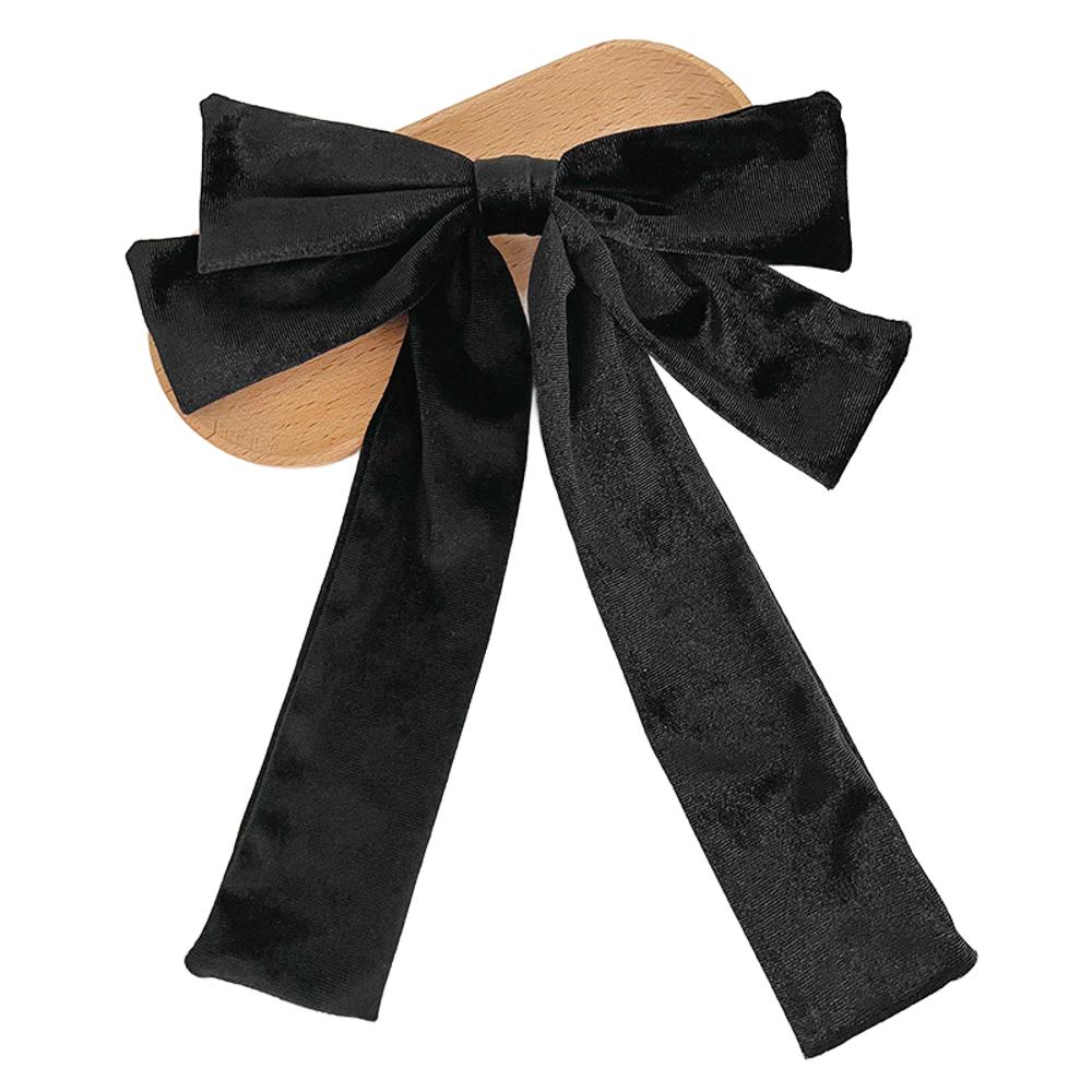 DaniEmCo Velvet Bow Hair Clip | 7 Colors | Velvety Soft Hair Barrette Clips