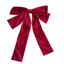 Wine DaniEmCo Velvet Bow Hair Clip | 7 Colors | Velvety Soft Hair Barrette Clips