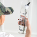 #Goal DaniEmCo Exclusive TRACKER WATER BOTTLE | Hydration Counter Water Bottle | Daily Motivation | Straw Waterbottle