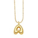 A DaniEmCo Trendy Waterdrop Necklace | Personalized Initial Letter | Gold Finish