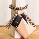 Blush DaniEmCo FARRAH KEY RING BANGLE WALLET | Grab-N-Go Wallets | Vegan Leather