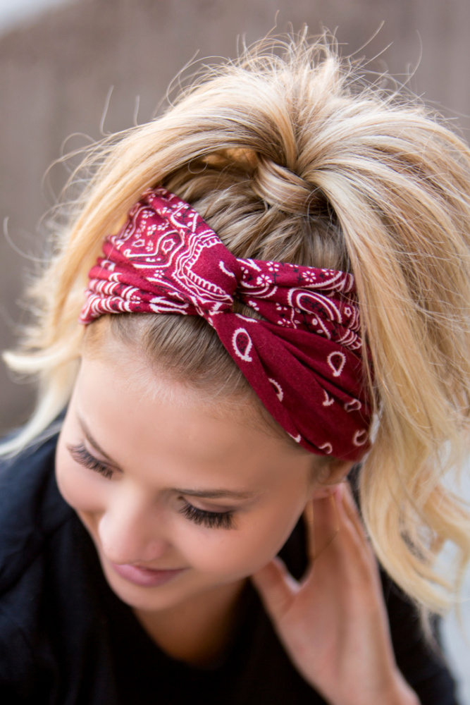 DaniEmCo BANDANA Hair Headbands | 2 Pack | Twist & Bow Collection | Boutique Headband Style