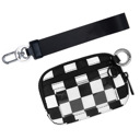  DaniEmCo Checker Wristlet Wallet | Clear ID Pouch | Grab & Go Trendy Wallets