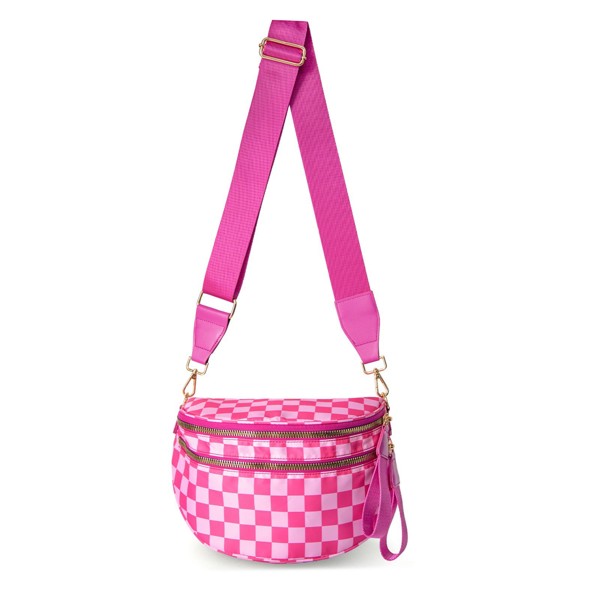 DaniEmCo Trendy Checker Sling | Crossbody Bag | Travel Everyday Purse