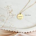  Name Circle Pendant Necklace