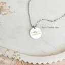  Name Circle Pendant Necklace