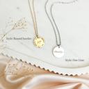  Name Circle Pendant Necklace